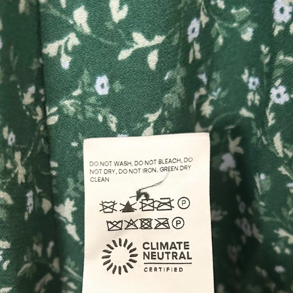 Reformation Zelda Long Tie Sleeve Midi Dress in Rosemarie Floral - Picture 8 of 10